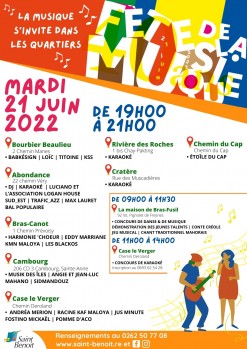 La fête de la musique s’invite dans vos quartiers le mardi 21 juin 2022