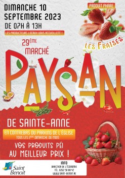 29e Marché paysan - Produit phare : La fraise