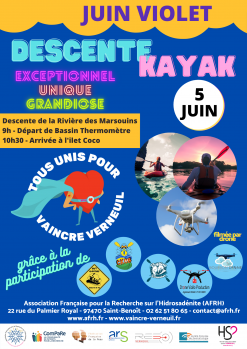 Juin Violet : Descente en Kayak de la Rivière des marsouins