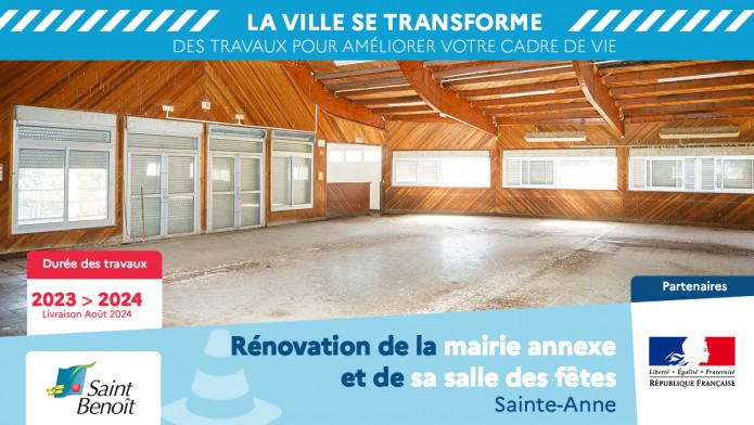 Rénovation de la mairie annexe de Sainte Anne