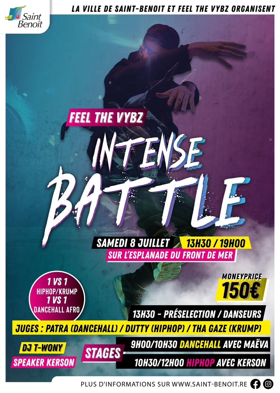 Un grand Battle de danse hip-hop et dancehall à St-Benoît !