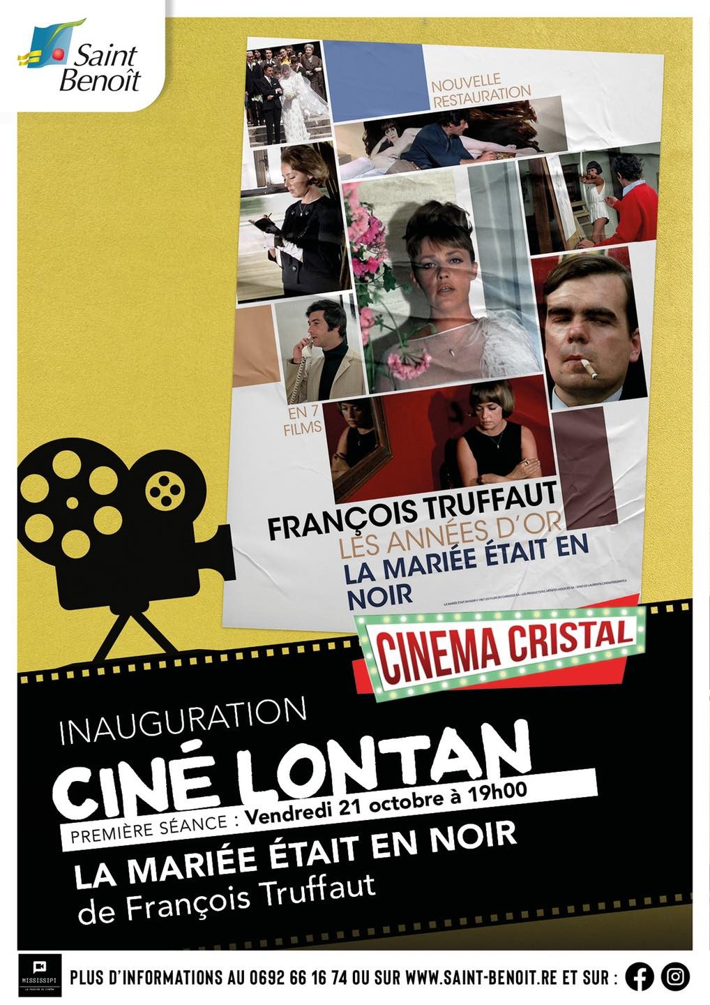 Horaires Des Séances Du Film La Mariée était En Noir Evènements - Ciné Lontan - La mariée était en noir - Ville de Saint-Benoît