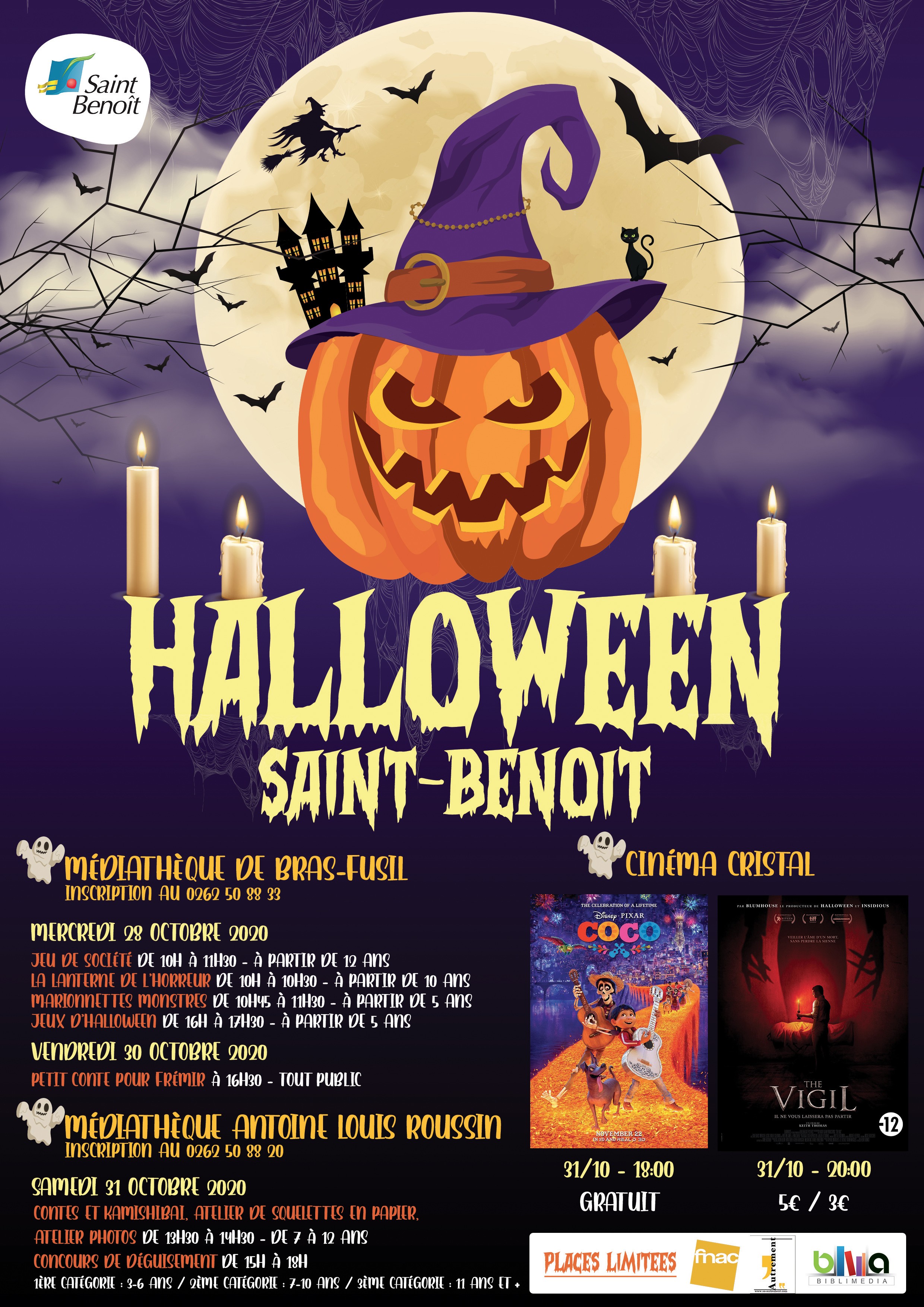 Fêtez Halloween à Saint-Benoît !