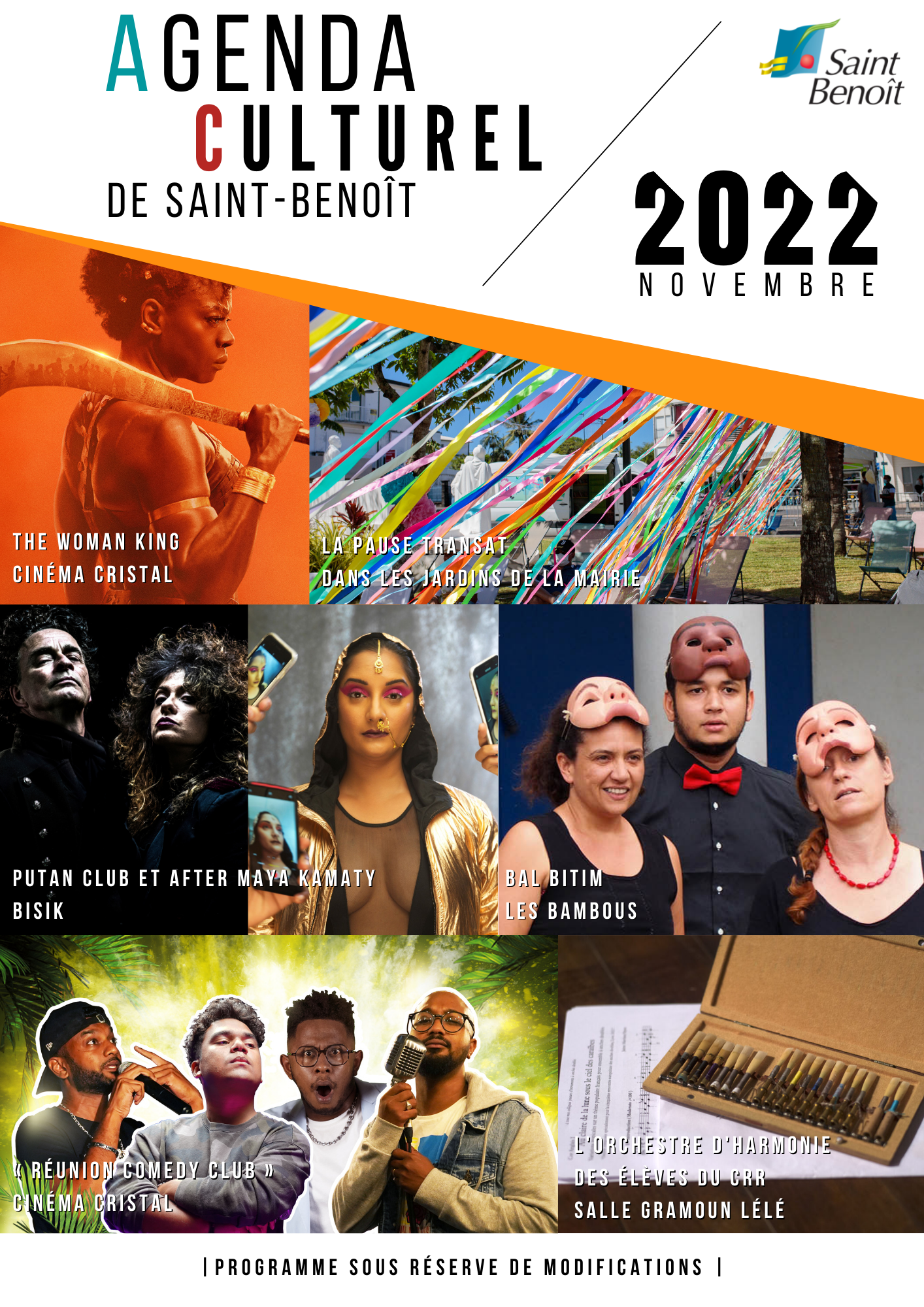 Agenda culturel // NOVEMBRE 2022