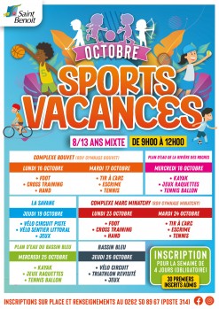 Sports vacances - Octobre 2023