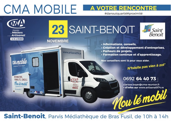 La CMA Mobile s'invite à Saint-Benoît !