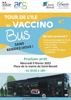 Arrêt du Vaccinobus à Saint-Benoît!