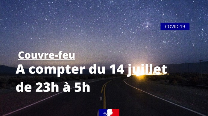 Couvre-feu à compter du 14 juillet jusqu’au 4 août 2021