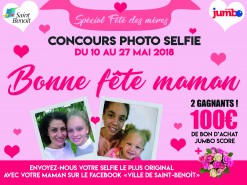 Concours photo selfie "Bonne fête maman"