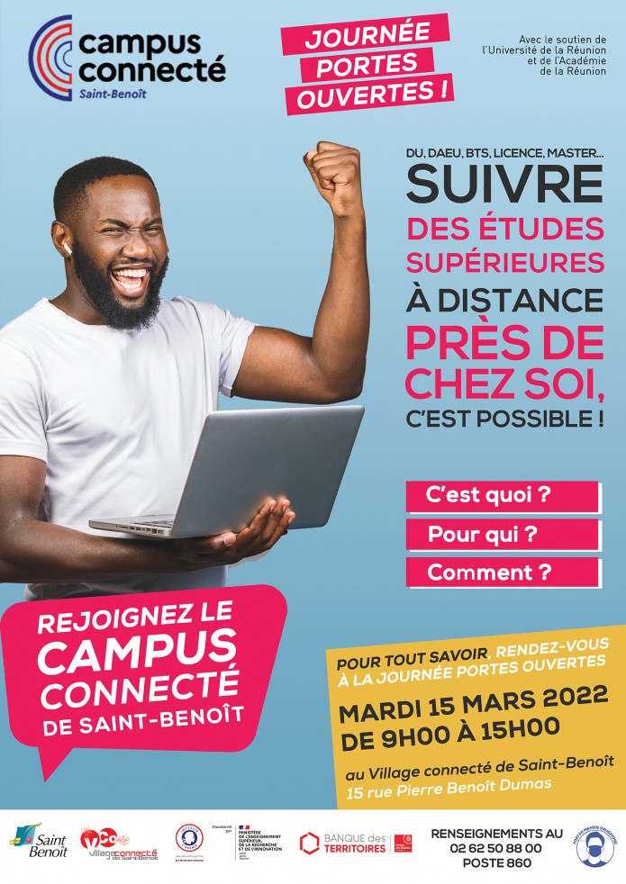 Journée Portes Ouvertes du Campus Connecté de Saint-Benoît.