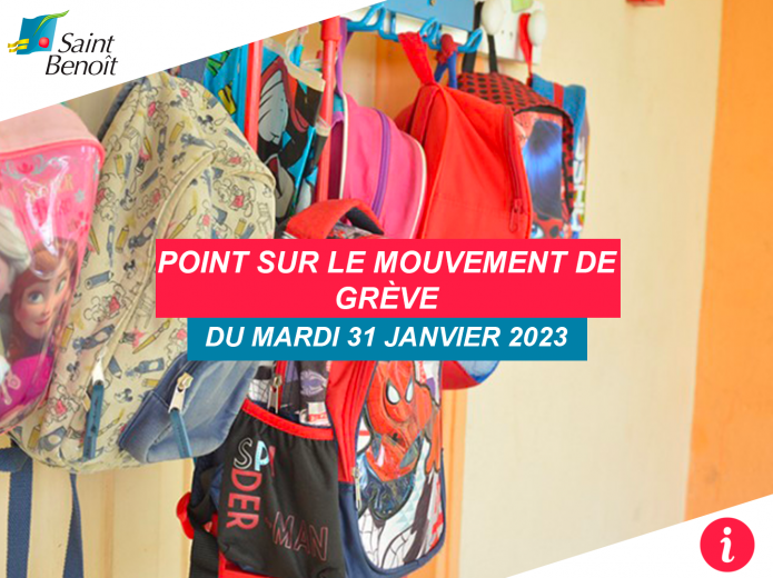 Point sur le mouvement de grève du mardi 31 janvier 2023