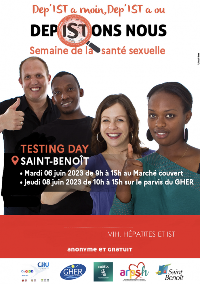 Santé sexuelle : Testing day à Saint-Benoît