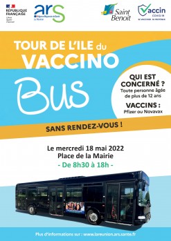 Le Vaccinobus reprend la route : prochain arrêt programmé à Saint-Benoît