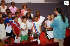 Les jeunes du CME (2022-2024) s’entraînent à chanter la Marseillaise !
