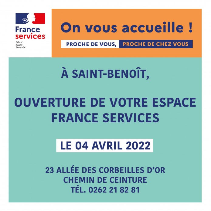 Un espace France Services ouvre ses portes à Saint-Benoît à partir du 04 avril
