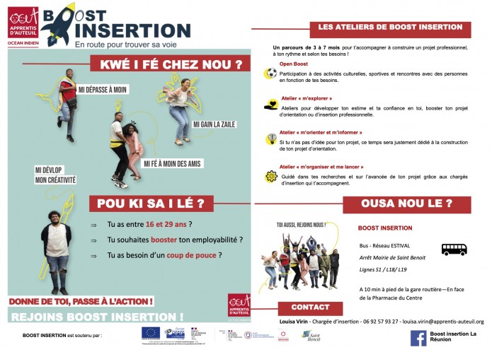 « Boost insertion » vous accueille désormais à Saint-Benoît !