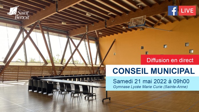 Conseil municipal le samedi 21 mai à 9h