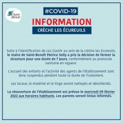 Info covid19 - Crèche Les Écureuils 