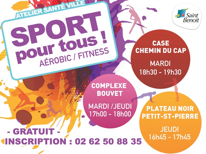 Reprise des séances "Sport pour tous" : zumba, aérobic, fitness !